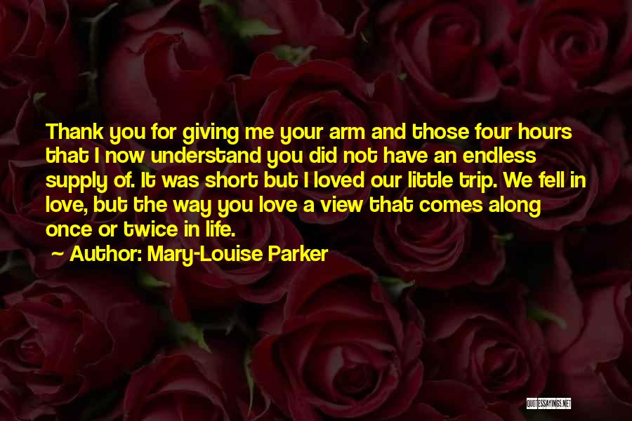 Thank You For Your Quotes By Mary-Louise Parker
