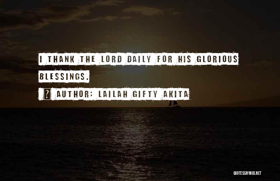 Thank You God For Blessing My Life Quotes By Lailah Gifty Akita