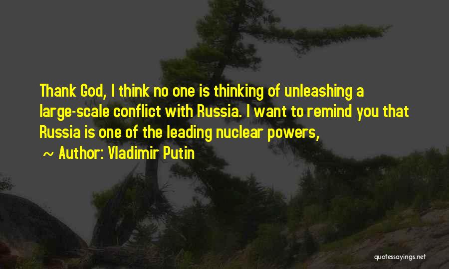 Thank You God Quotes By Vladimir Putin