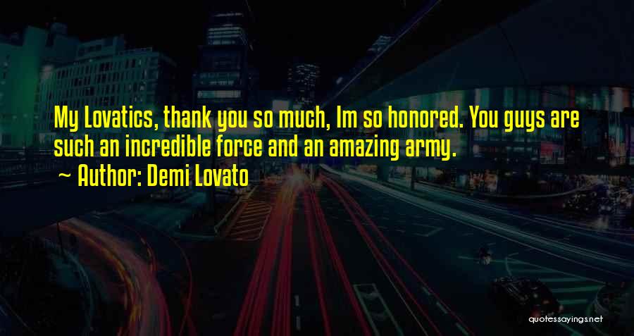 Thank You Guys Quotes By Demi Lovato