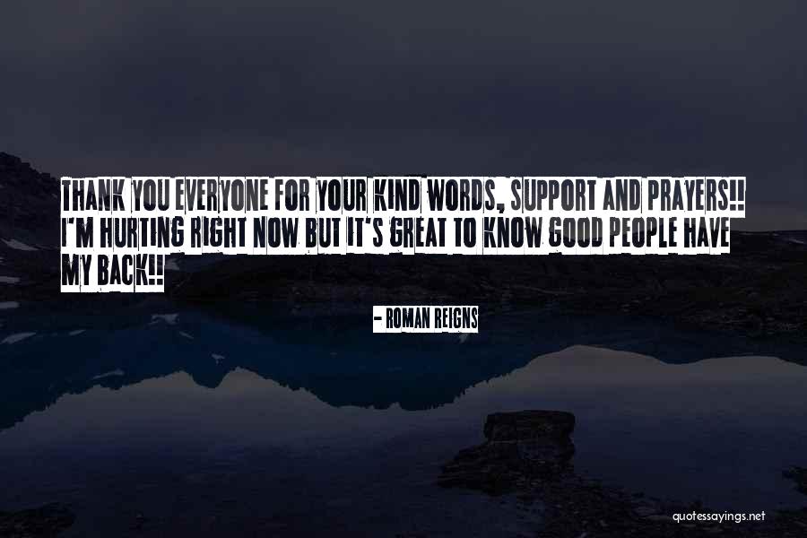 Thank You Kind Quotes By Roman Reigns