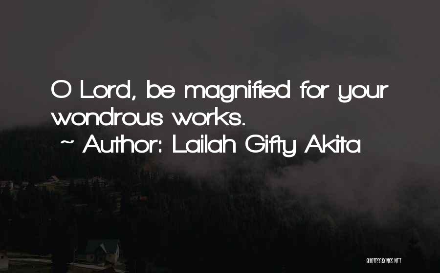 Thank You Lord For My Work Quotes By Lailah Gifty Akita