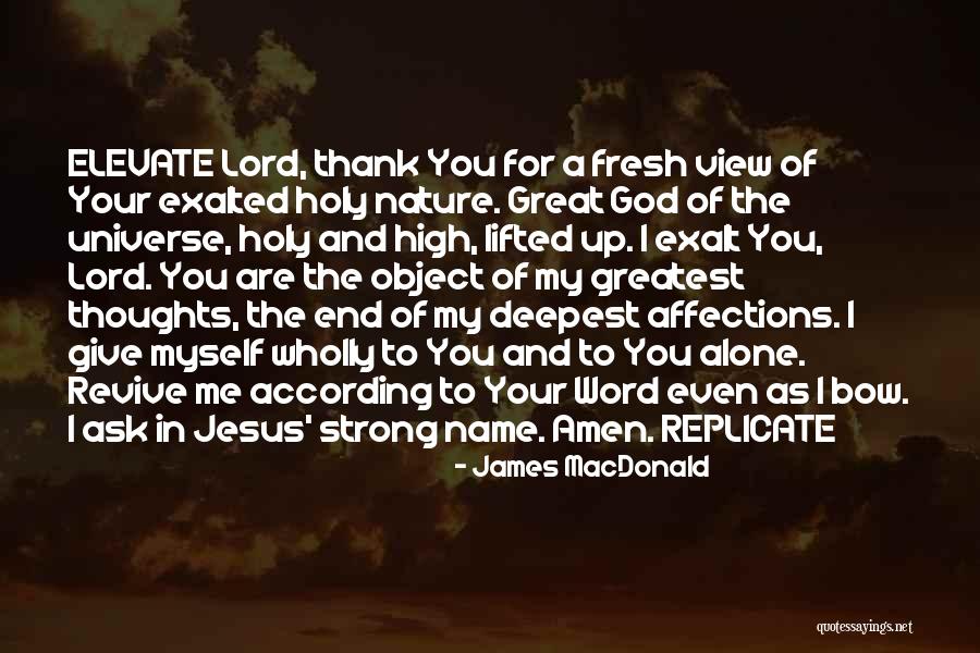 Thank You Lord God Quotes By James MacDonald Thank You Lord God Quotes By James MacDonald
