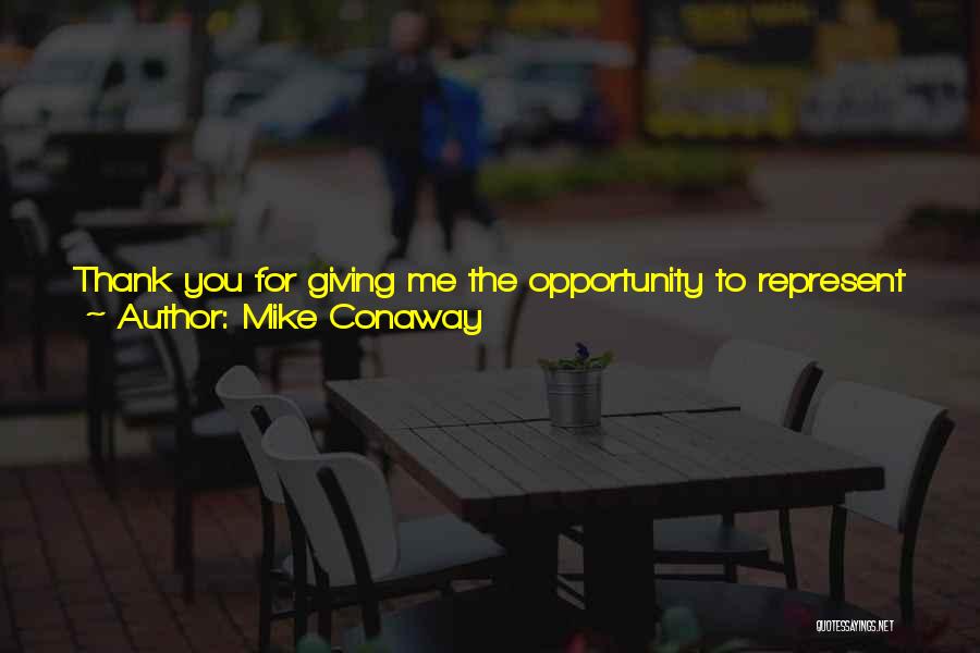 Thank You Love Quotes By Mike Conaway