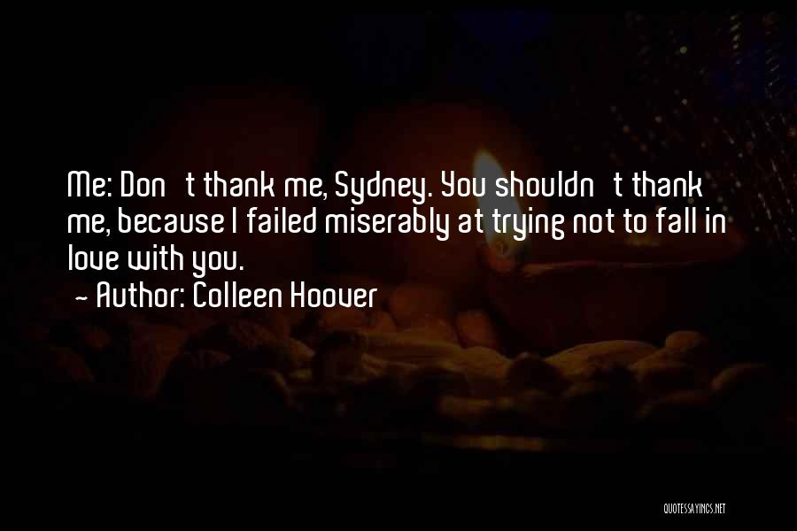 Thank You Love You Quotes By Colleen Hoover