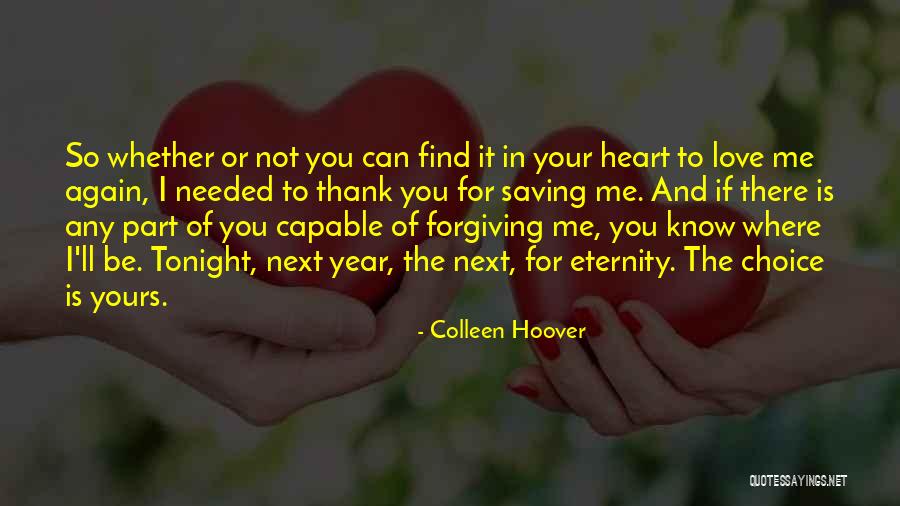 Thank You Love You Quotes By Colleen Hoover Thank You Love You Quotes By Colleen Hoover