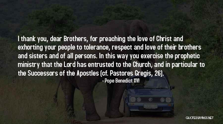 Thank You Love You Quotes By Pope Benedict XVI Thank You Love You Quotes By Pope Benedict XVI