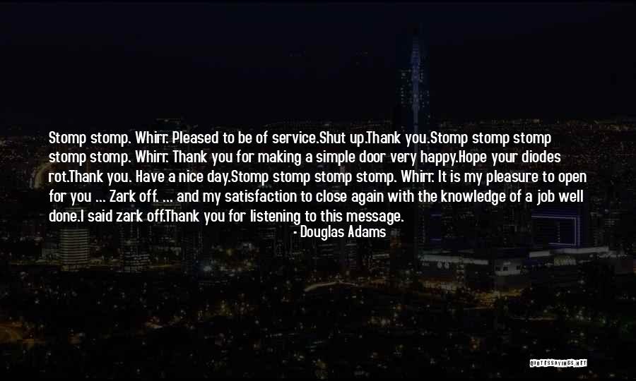 Thank You Message Quotes By Douglas Adams