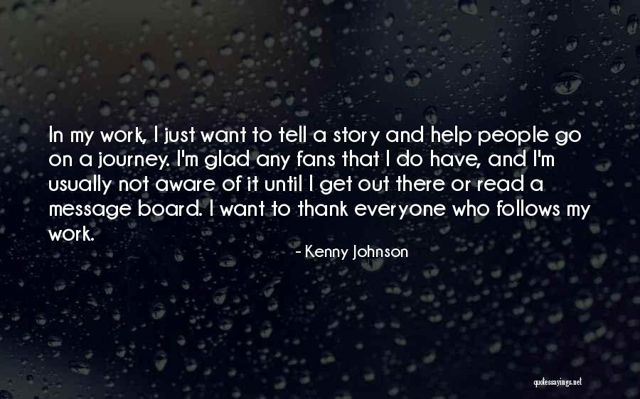 Thank You Message Quotes By Kenny Johnson