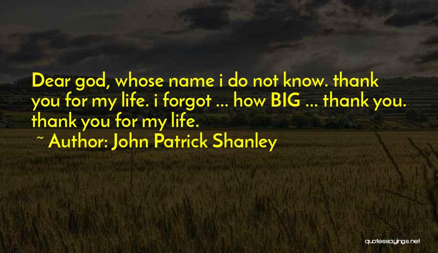 Thank You My Dear Quotes By John Patrick Shanley