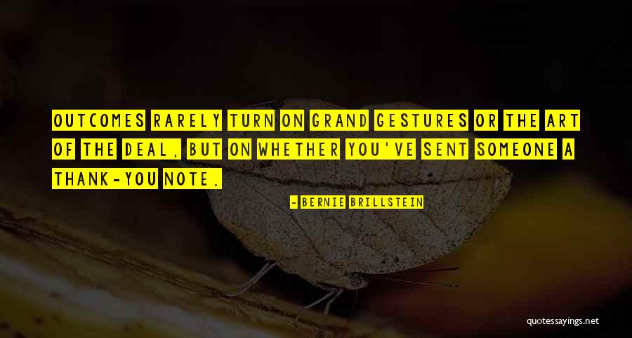 Thank You Note Quotes By Bernie Brillstein Thank You Note Quotes By Bernie Brillstein