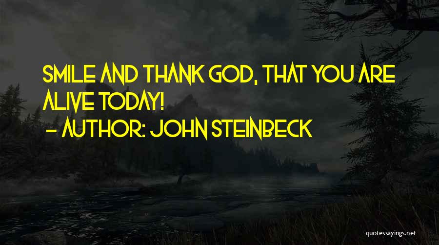 Thank You Smile Quotes By John Steinbeck