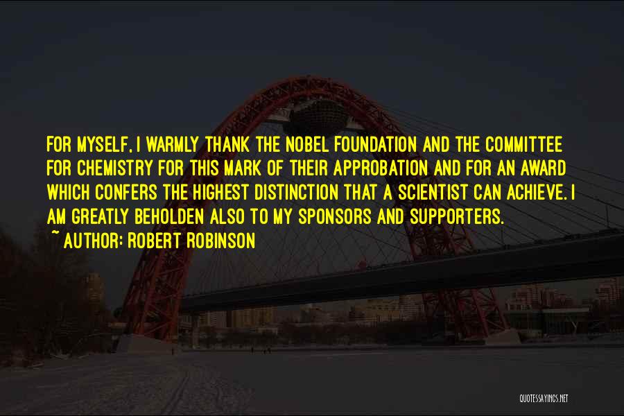 Thank You Sponsors Quotes By Robert Robinson