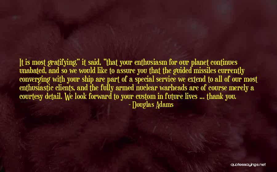 Thank You With Quotes By Douglas Adams Thank You With Quotes By Douglas Adams