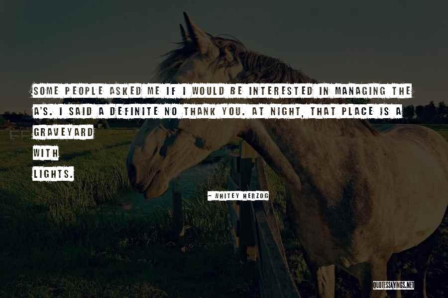 Thank You With Quotes By Whitey Herzog Thank You With Quotes By Whitey Herzog