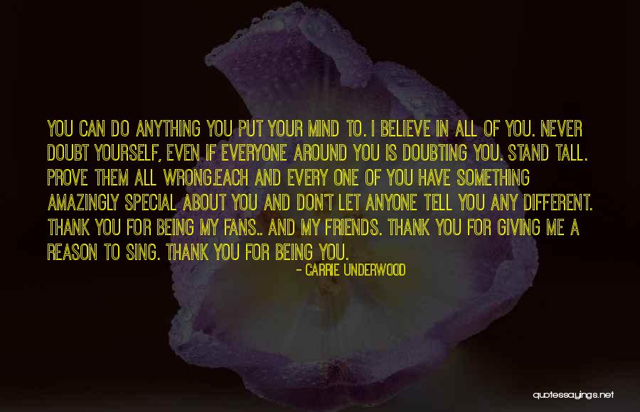 Thank You You Quotes By Carrie Underwood