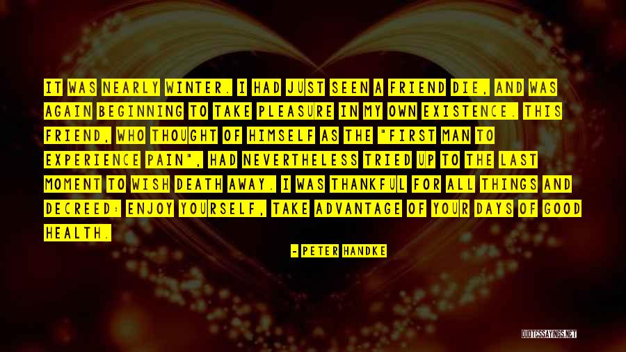 Thankful For Health Quotes By Peter Handke Thankful For Health Quotes By Peter Handke