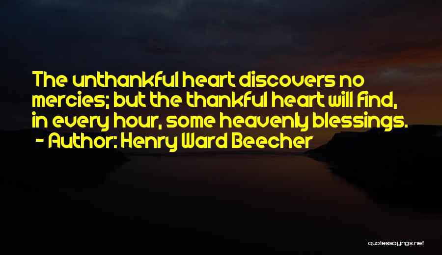 Thankful For Many Blessings Quotes By Henry Ward Beecher