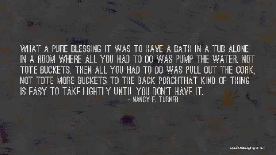 Thankful For Many Blessings Quotes By Nancy E. Turner