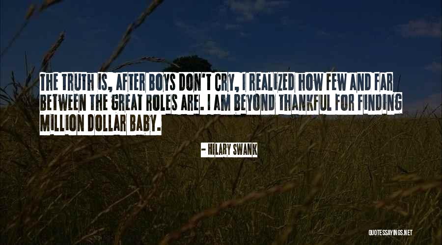 Thankful For My Baby Quotes By Hilary Swank