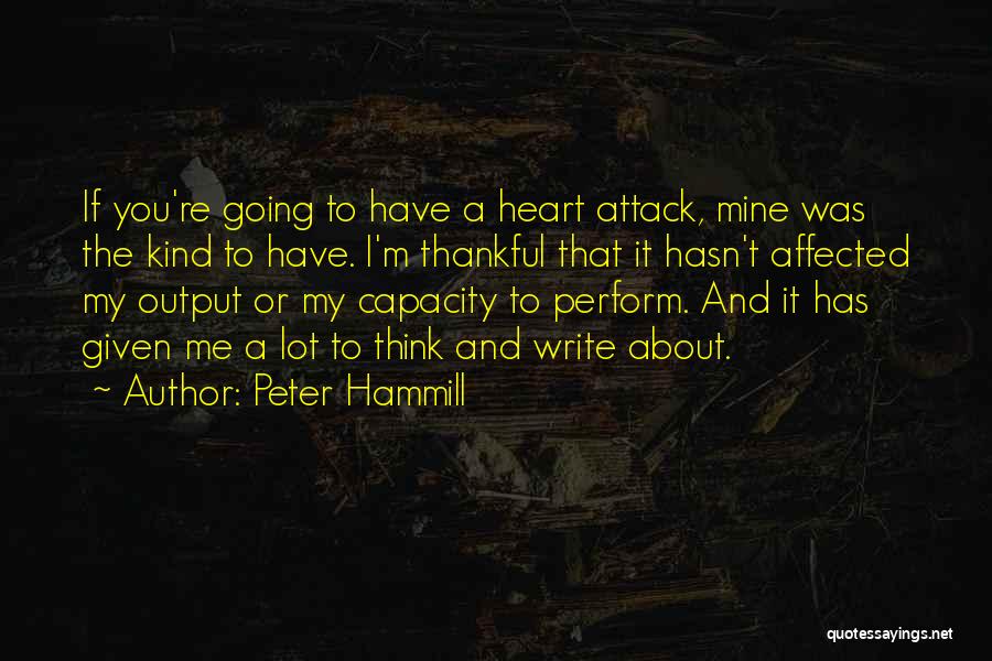 Thankful I Have You Quotes By Peter Hammill