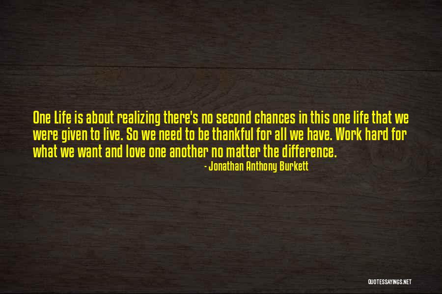 Thankful Quotes By Jonathan Anthony Burkett