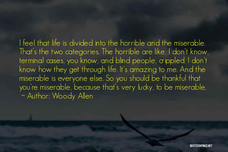 Thankful To Know You Quotes By Woody Allen