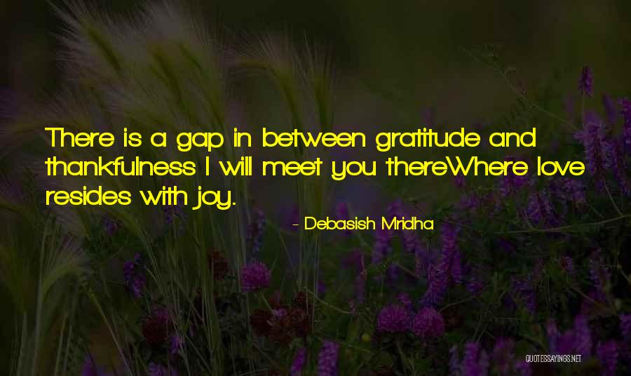 Thankfulness And Love Quotes By Debasish Mridha