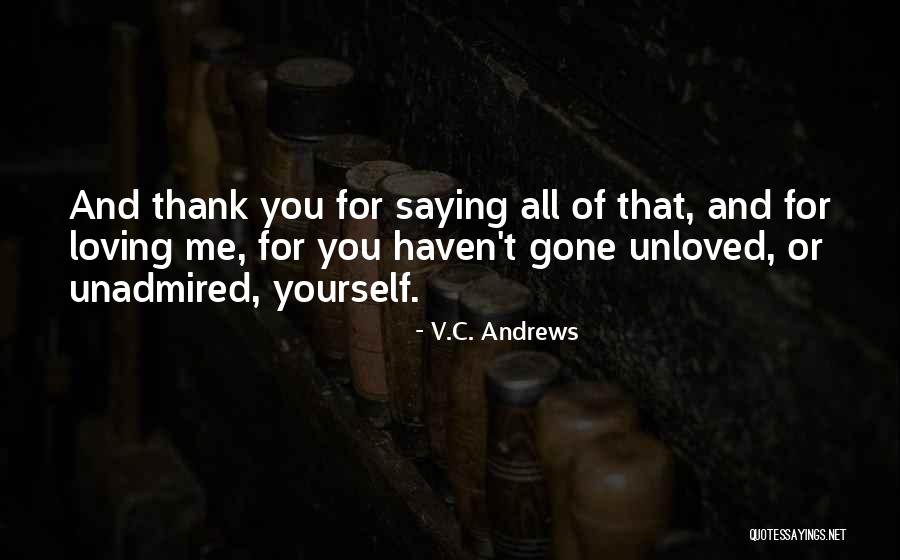 Thankfulness And Love Quotes By V.C. Andrews