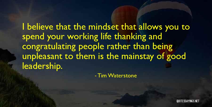 Thanking Someone For Being There Quotes By Tim Waterstone