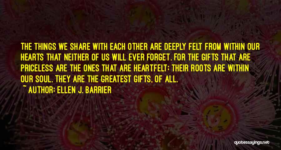 Thanks Giving Gift Quotes By Ellen J. Barrier