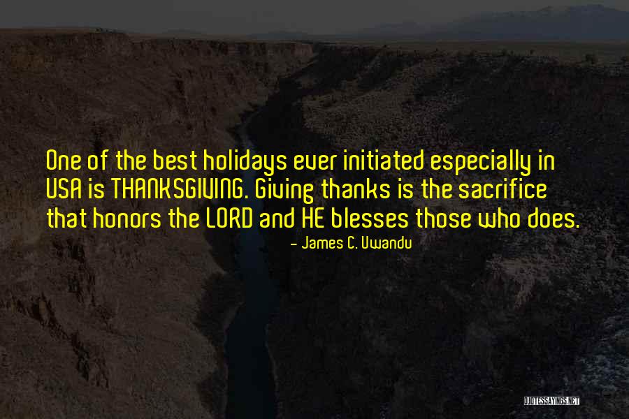 Thanks Lord Quotes By James C. Uwandu Thanks Lord Quotes By James C. Uwandu