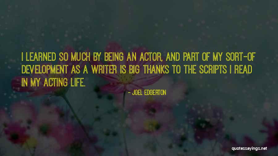 Thanks Quotes By Joel Edgerton