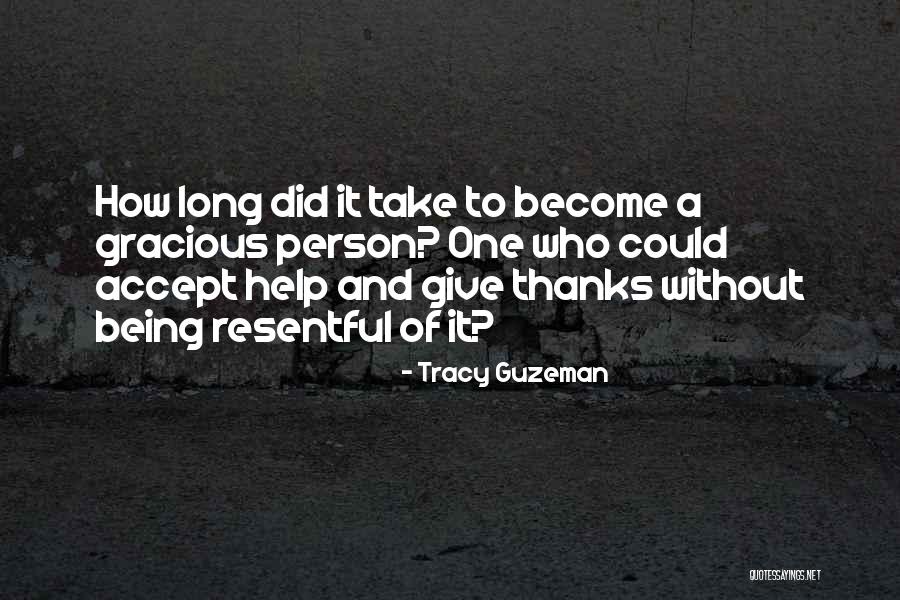 Thanks Quotes By Tracy Guzeman