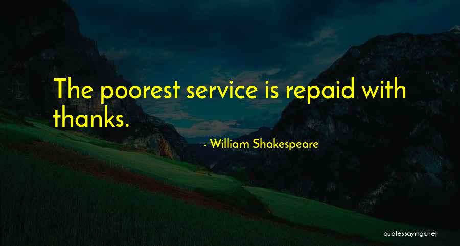 Thanks Quotes By William Shakespeare