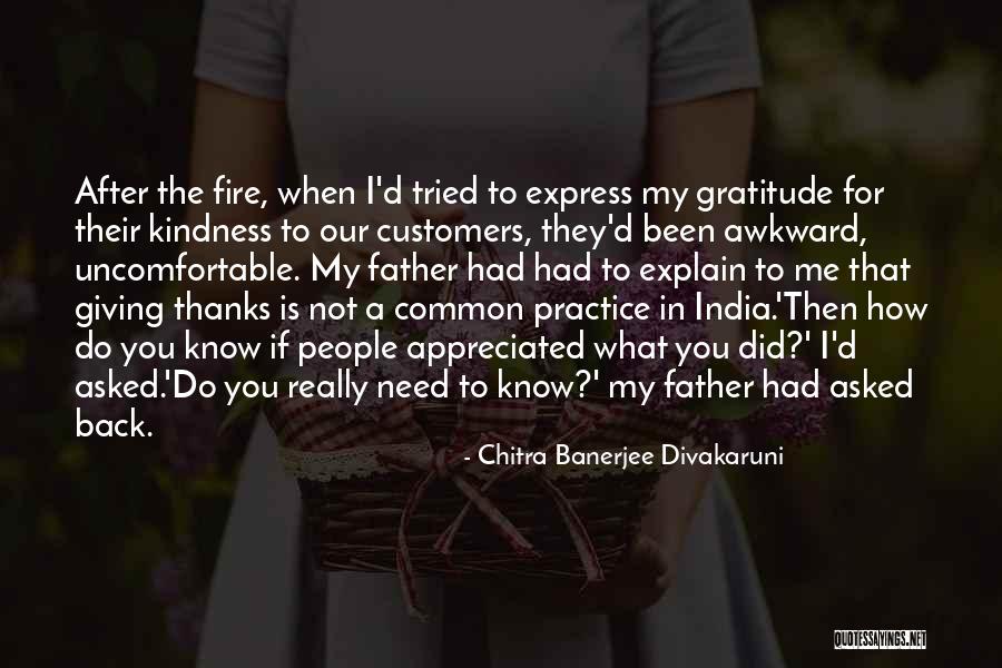 Thanks To Customers Quotes By Chitra Banerjee Divakaruni