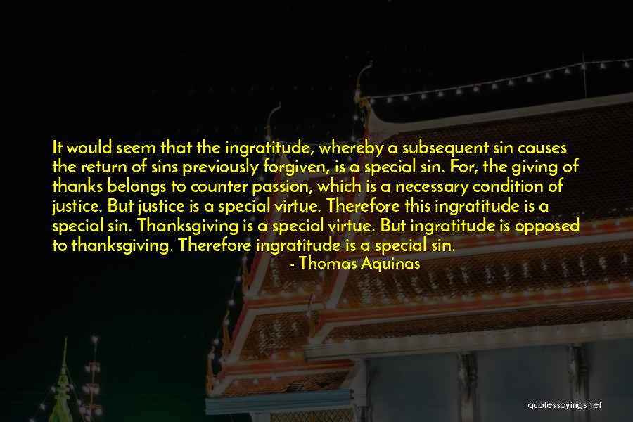 Thanks To Someone Special Quotes By Thomas Aquinas