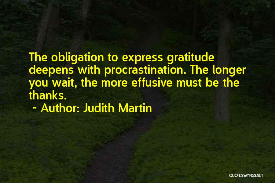 Thanks With Gratitude Quotes By Judith Martin