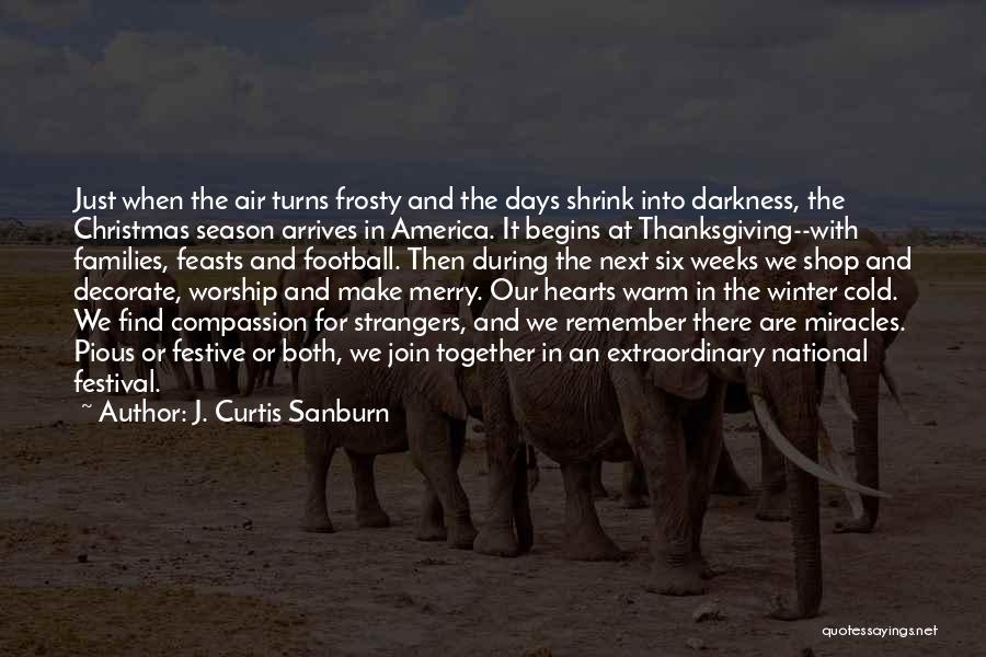 Thanksgiving Celebration Quotes By J. Curtis Sanburn