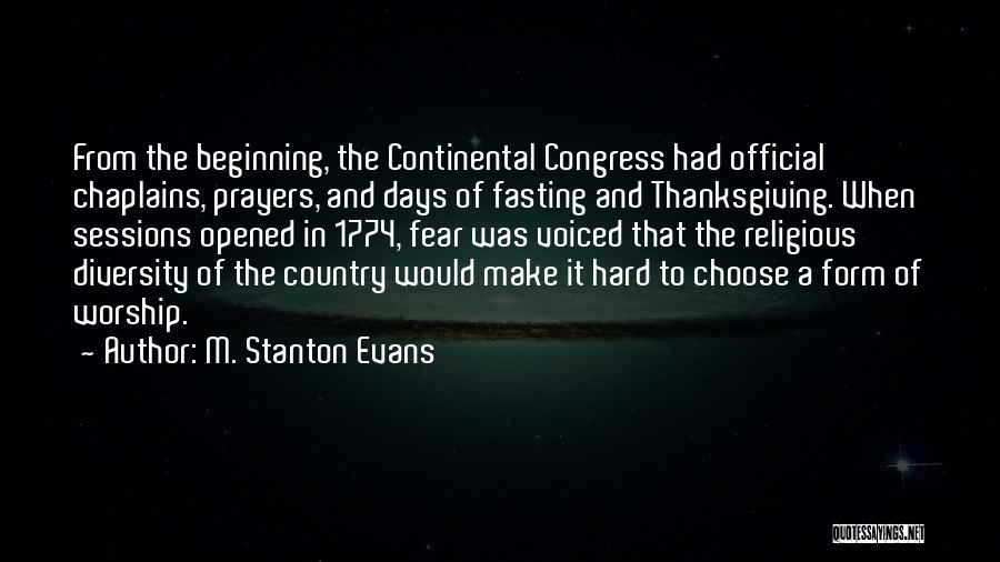 Thanksgiving Religious Quotes By M. Stanton Evans