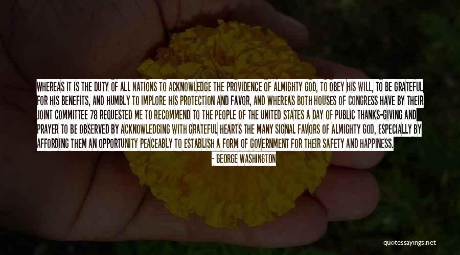 Thanksgiving Thanks To God Quotes By George Washington Thanksgiving Thanks To God Quotes By George Washington