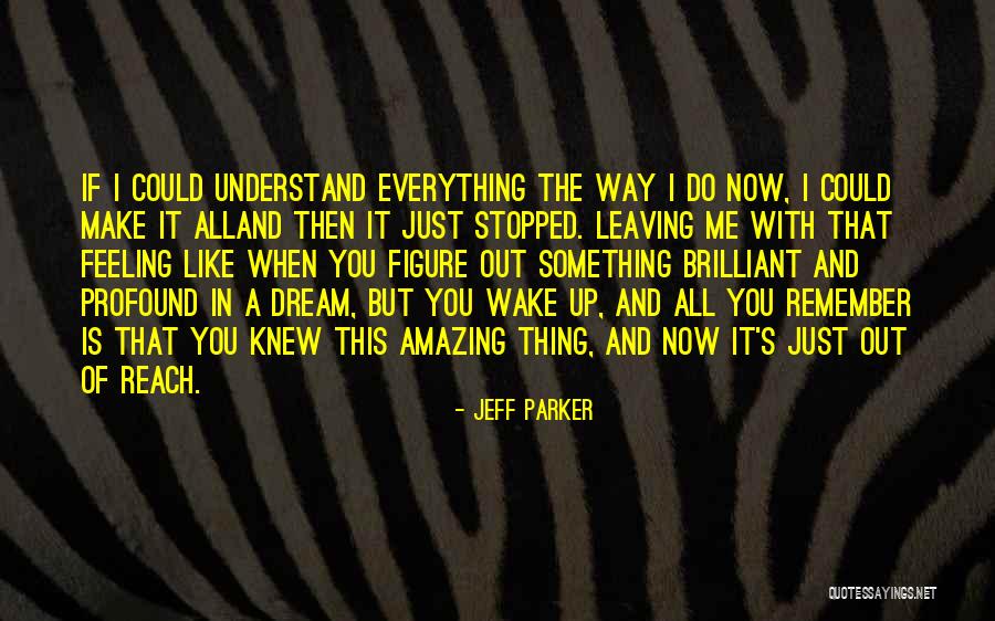 That Amazing Feeling When Quotes By Jeff Parker That Amazing Feeling When Quotes By Jeff Parker