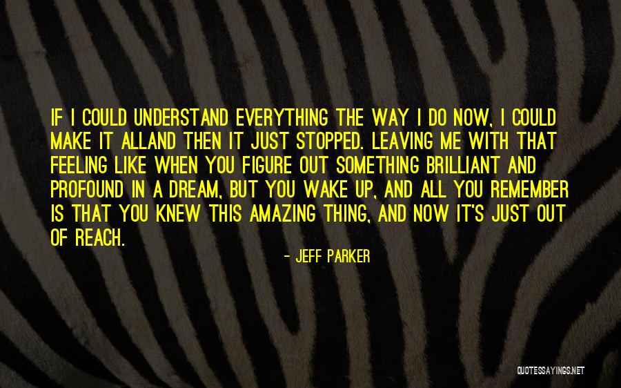 That Amazing Feeling When Quotes By Jeff Parker