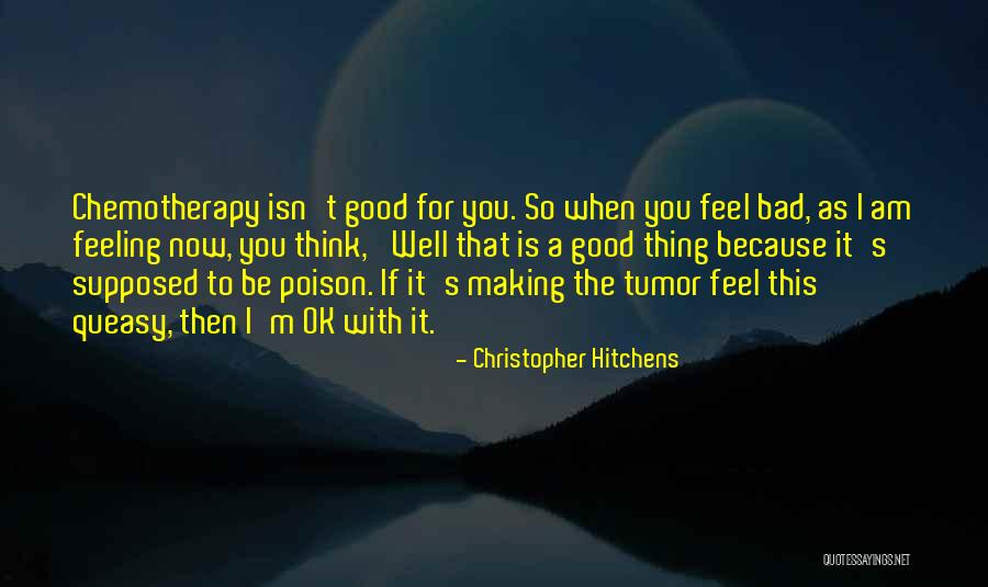 That Good Feeling Quotes By Christopher Hitchens