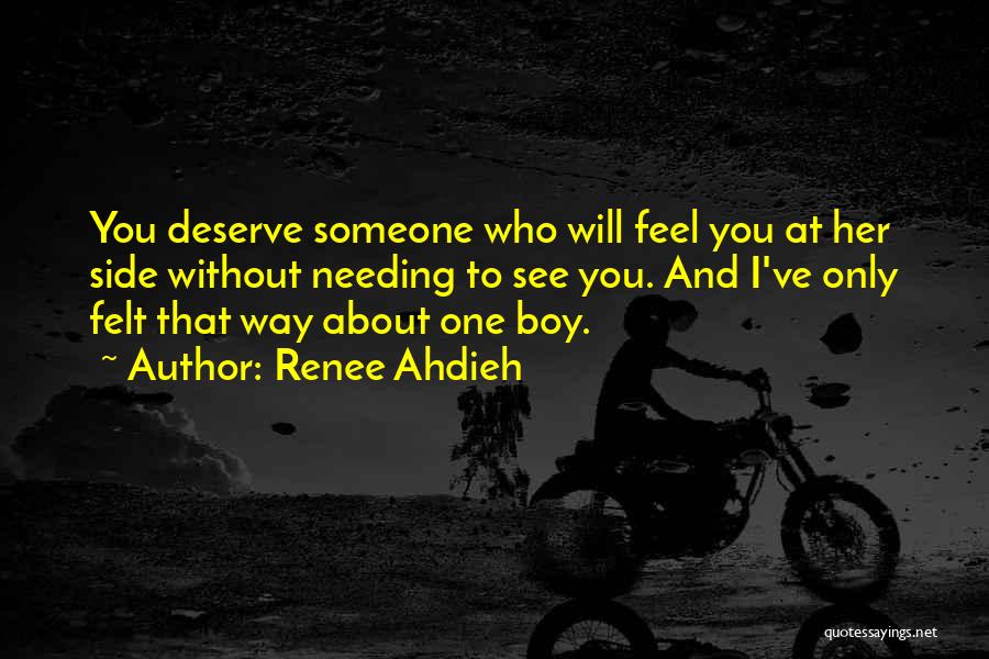 That One Boy Love Quotes By Renee Ahdieh