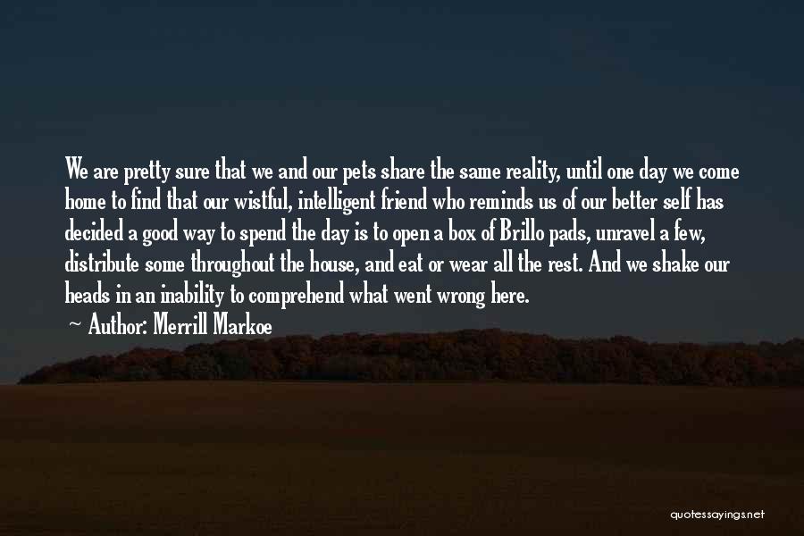 That One Good Friend Quotes By Merrill Markoe