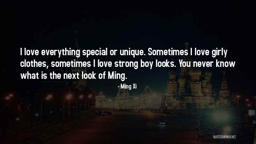 That One Special Boy Quotes By Ming Xi