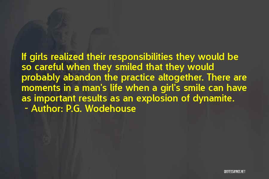 That Smile When Quotes By P.G. Wodehouse