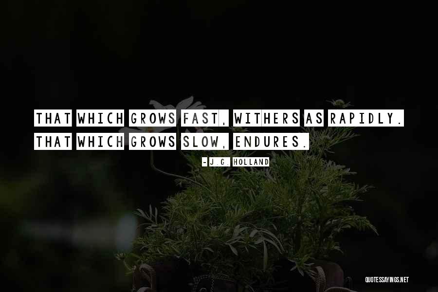 That Which Endures Quotes By J.G. Holland That Which Endures Quotes By J.G. Holland