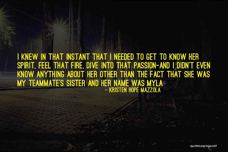 That's My Sister Quotes By Kristen Hope Mazzola